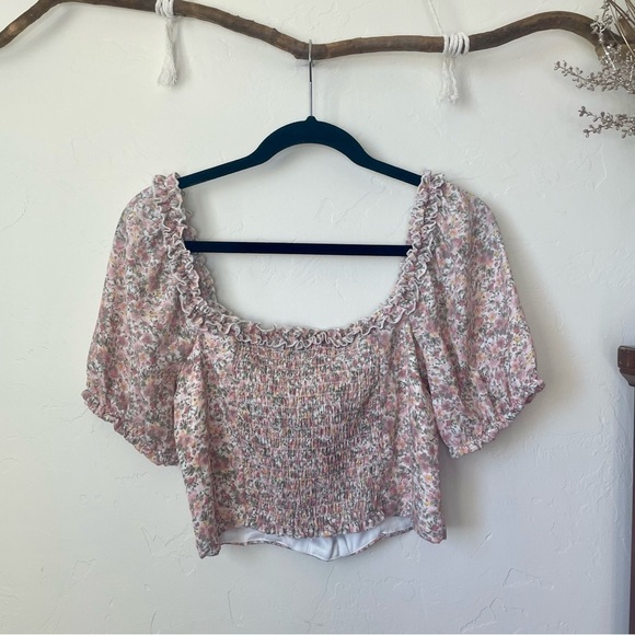 Altar'd State Floral Milkmaid Blouse - Picture 9 of 12